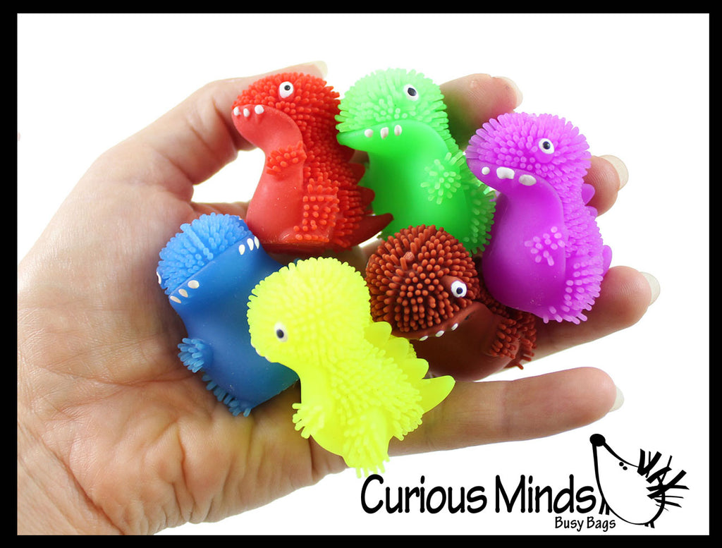 LAST CHANCE - LIMITED STOCK  - SALE -  Mini Puffer Dinosaurs - Small Novelty Toy - Party Favors - Cute Tiny Fidget Toys - Dino Lover