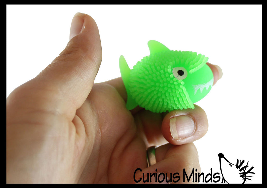 Mini Puffer Sharks - Small Novelty Toy - Party Favors - Cute Tiny Fidget Toys - Shark