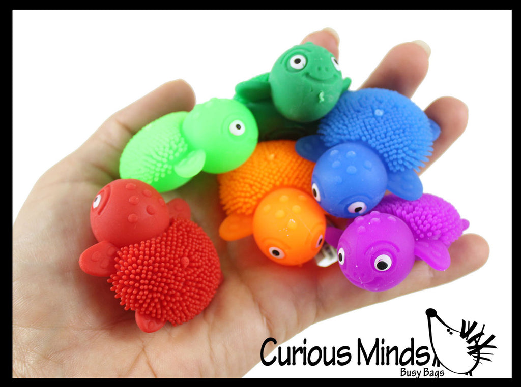 LAST CHANCE - LIMITED STOCK  - SALE - Mini Puffer Turtles - Small Novelty Toy - Party Favors - Cute Tiny Fidget Toys - Turtle Lover