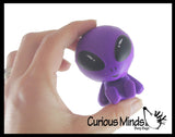 LAST CHANCE - LIMITED STOCK - Small Bright Alien Squishy Slow Rise Foam -  Scented Sensory, Stress, Fidget Toy Memory Foam Expands