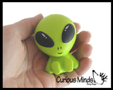 LAST CHANCE - LIMITED STOCK - Small Bright Alien Squishy Slow Rise Foam -  Scented Sensory, Stress, Fidget Toy Memory Foam Expands