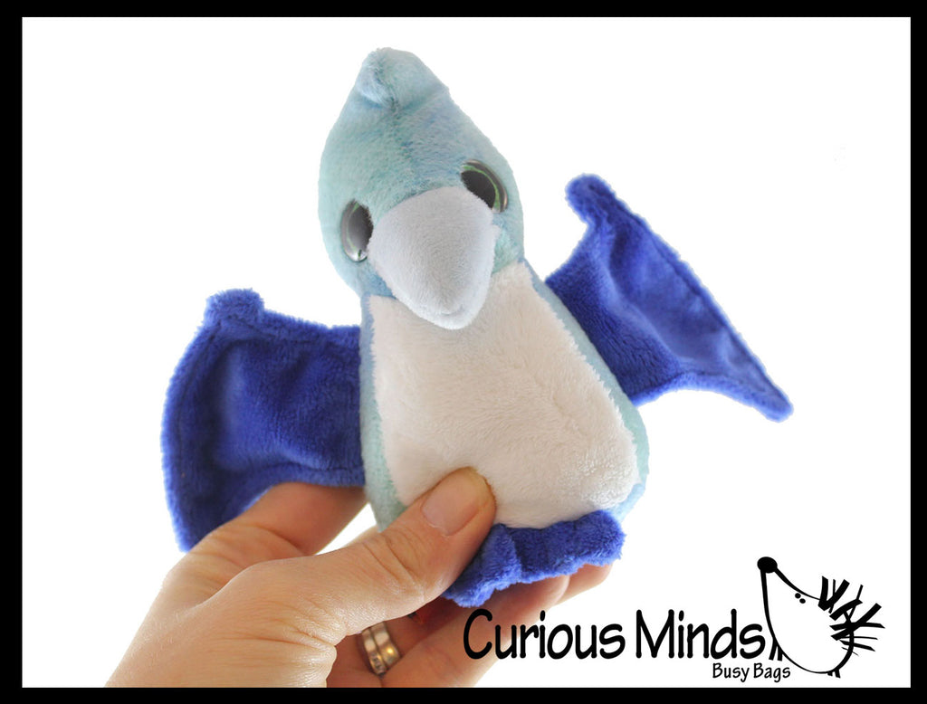 Cute Baby Pterodactyl Dino Plush Stuffed Animals- Adorable Mini Plushie Pteranodon Dinosaur