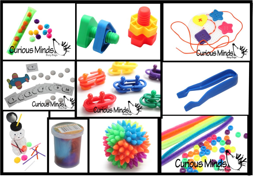 LAST CHANCE - LIMITED STOCK  - SALE - Busy Bag Activity Bundle of 10 Activities - Toddler and Preschool