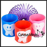 CLEARANCE - SALE - Tooth Spring Coils - Pediatric Dentist Prizes - Tooth Toy