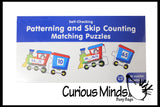 CLEARANCE - SALE - Number Patterns and Skip Counting Train Puzzle - Early Childhood Teacher Supply