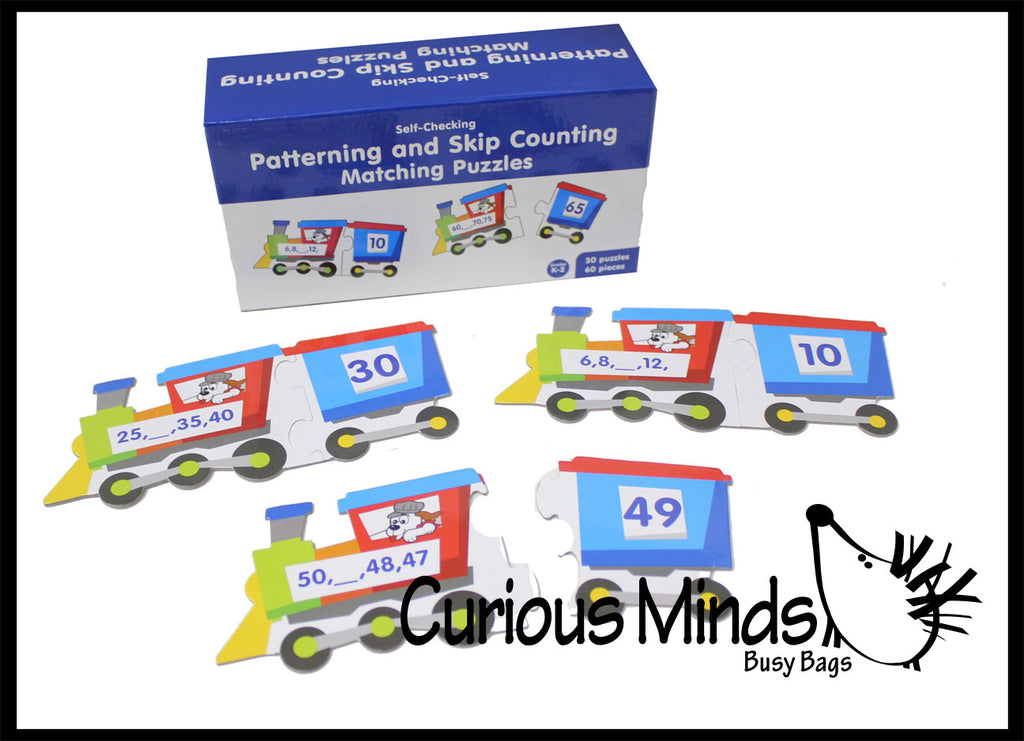 LAST CHANCE - LIMITED STOCK  - SALE - Number Patterns and Skip Counting Train Puzzle - Early Childhood Teacher Supply