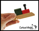 LAST CHANCE - LIMITED STOCK - Wooden Train Whistle - Choo Choo Whistle - Wood Instrument for Kids Musical Toy