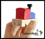 LAST CHANCE - LIMITED STOCK - Wooden Train Whistle - Choo Choo Whistle - Wood Instrument for Kids Musical Toy