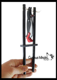 Classic Wooden Trapeze Penguin Toy - Animal Swings and Does Flips and Tricks - Wood Toy
