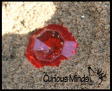 Large Gem and Coin Treasure Hunt Sand Toy - Dig sift and find buried coins jewels and gems.  Sensory bin