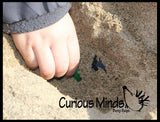 Large Gem and Coin Treasure Hunt Sand Toy - Dig sift and find buried coins jewels and gems.  Sensory bin