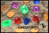 Large Gem and Coin Treasure Hunt Sand Toy - Dig sift and find buried coins jewels and gems.  Sensory bin