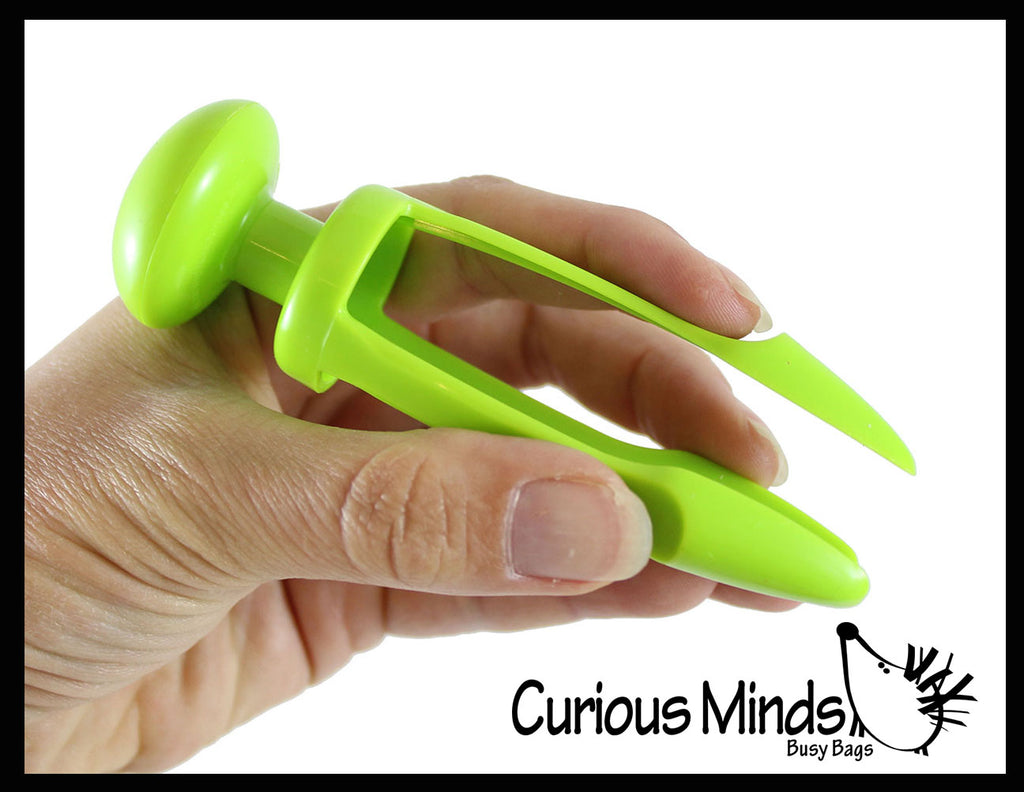 Tri- Grip Tongs - Tweezers for Busy Bags and Sensory Bins - OT Hand Strength