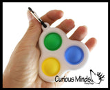 BULK - WHOLESALE - SALE - Triple Bubble Hard Shell Key Chain - Bubble Wrap Pop Fidget Toy Clip