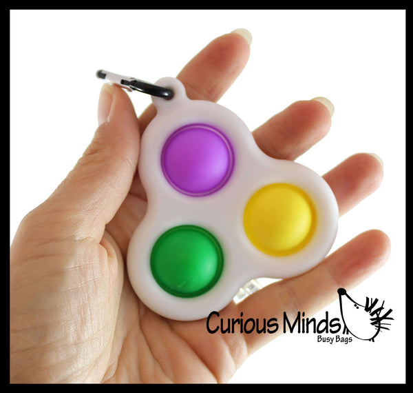 BULK WHOLESALE SALE Triple Bubble Hard Shell Key Chain Bubble