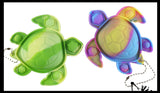 LAST CHANCE - LIMITED STOCK - SALE  - Turtle Bubble Pop Flip Fidget Toy - Silicone Push Poke Bubble Wrap Fidget Toy - Press Bubbles to Pop the Bubbles Down Then Flip it Happy Sad - Bubble Popper Sensory Stress Toy