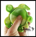 LAST CHANCE - LIMITED STOCK - SALE  - Turtle Bubble Pop Flip Fidget Toy - Silicone Push Poke Bubble Wrap Fidget Toy - Press Bubbles to Pop the Bubbles Down Then Flip it Happy Sad - Bubble Popper Sensory Stress Toy