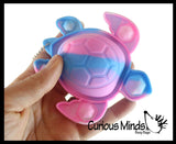 LAST CHANCE - LIMITED STOCK - SALE  - Turtle Bubble Pop Flip Fidget Toy - Silicone Push Poke Bubble Wrap Fidget Toy - Press Bubbles to Pop the Bubbles Down Then Flip it Happy Sad - Bubble Popper Sensory Stress Toy