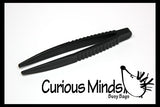 Set of 3 Safety Plastic Tweezers for Children - Fine Motor Tools, Occupational Therapy, Special Needs, Sensory Bin, Preschool Tools