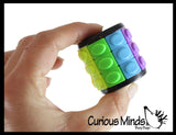 Rotate and Slide Puzzle Game Multi-Colored Puzzle Cube Games - Problem-Solving Brain Teaser Logic Toys - Travel Toy Fidget