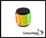 Rotate and Slide Puzzle Game Multi-Colored Puzzle Cube Games - Problem-Solving Brain Teaser Logic Toys - Travel Toy Fidget