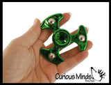 LAST CHANCE - LIMITED STOCK - SALE  - UFO Metallic Fidget Spinner Toy - Spinning Hand Fidget - Anxiety ADHD