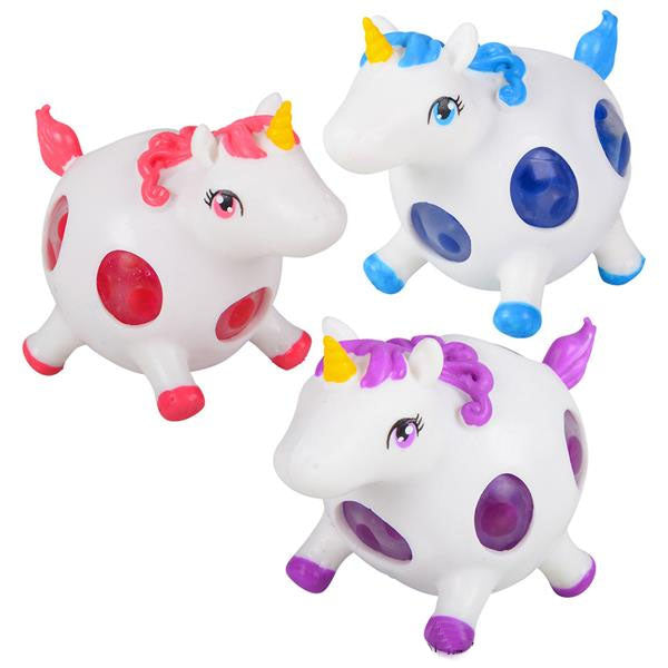 LAST CHANCE LIMITED STOCK SALE Unicorn Squishy Blob Mesh Ball with Soft Web Squishy Fidget Ball