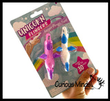 LAST CHANCE - LIMITED STOCK - 2 Pack of Stretchy Unicorn Sling Shot Critters  Set of 2 Unicorns - Shooting Flying Sensory Fidget Toy Party Favors