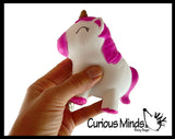 Unicorn Stretchy Squishy Squeeze Stress Ball Soft Doh Filling - Like Shaving Cream - Sensory, Fidget Toy