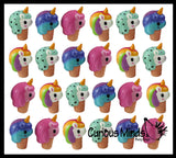 Unicorn Ice Cream Cone Girly Magical Theme Squishy Slow Rise Foam -  Scented Sensory, Stress, Fidget Toy