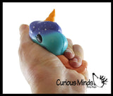 Unicorn Ice Cream Cone Girly Magical Theme Squishy Slow Rise Foam -  Scented Sensory, Stress, Fidget Toy