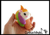 Unicorn Ice Cream Cone Girly Magical Theme Squishy Slow Rise Foam -  Scented Sensory, Stress, Fidget Toy