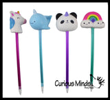 Slow Rise Horn Mystical Animals Unicorn/Panda/Narwhal/Rainbow Pen - Soft Scented Cute Pens - Office School