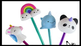Slow Rise Horn Mystical Animals Unicorn/Panda/Narwhal/Rainbow Pen - Soft Scented Cute Pens - Office School