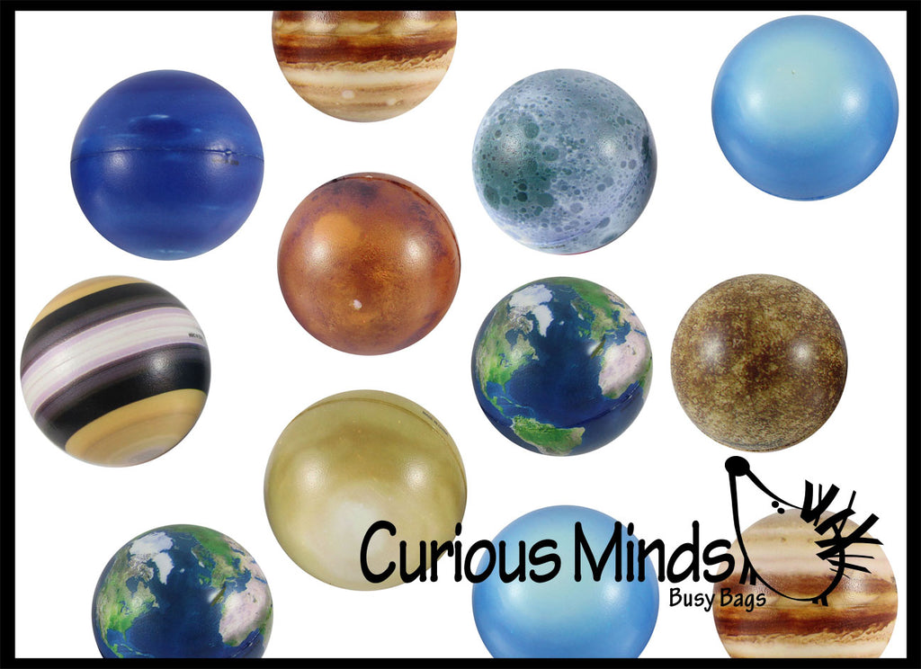 Universe Solar System Stress Ball Toy Set - Educational Learning Toy - Outer Space Planets