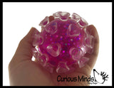Unique Urchin Stress Ball - Gel Filled Ball With Octopus Suction Cup Texture - Squishy Gooey Squish Sensory Squeeze Balls
