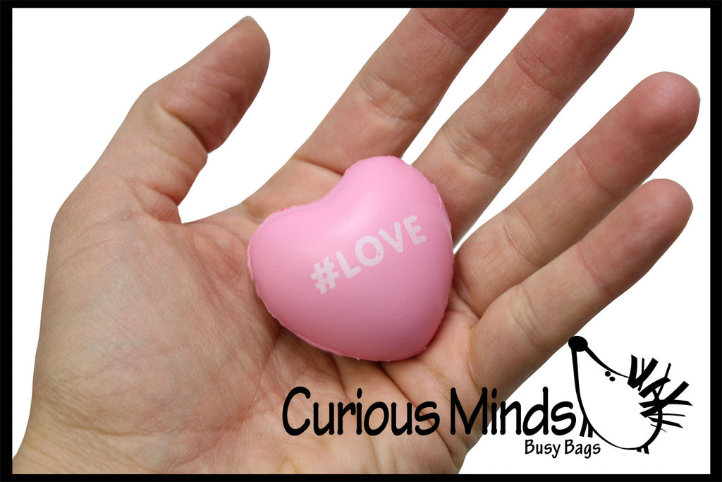 Mini Conversation Heart Stress Balls - Unique Valentines Day Cards for Kids
