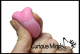 Mini Conversation Heart Stress Balls - Unique Valentines Day Cards for Kids