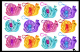 Snail Valentines Day Bubble Popper Fidget Toy - Fun Party Favor Toy - Heart Love
