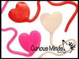Fun "Stuck on You" Valentine Heart Sticky Hand Toy - Unique Valentines Day Cards for Kids
