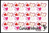 Fun "Stuck on You" Valentine Heart Sticky Hand Toy - Unique Valentines Day Cards for Kids