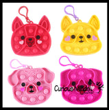 Dog Valentines Day Bubble Popper Fidget Toy - Fun Party Favor Toy - Heart Love