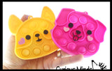 Dog Valentines Day Bubble Popper Fidget Toy - Fun Party Favor Toy - Heart Love