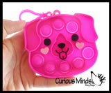 Dog Valentines Day Bubble Popper Fidget Toy - Fun Party Favor Toy - Heart Love