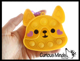 Dog Valentines Day Bubble Popper Fidget Toy - Fun Party Favor Toy - Heart Love