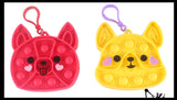 Dog Valentines Day Bubble Popper Fidget Toy - Fun Party Favor Toy - Heart Love
