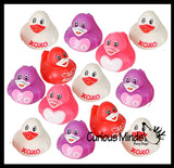 Valentines Day Rubber Ducky Toy - Fun Party Favor Toy - Heart Love Duckies