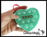 Conversation Heart Valentines Day Bubble Popper Fidget Toy - Fun Party Favor Toy - Heart Love
