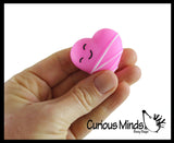 Valentine's Day Heart Mochi Squishy  - Adorable Cute Kawaii - Individually Wrapped Toys - Sensory, Stress, Fidget Party Favor Toy