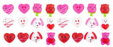 Valentine's Day Heart Mochi Squishy  - Adorable Cute Kawaii - Individually Wrapped Toys - Sensory, Stress, Fidget Party Favor Toy